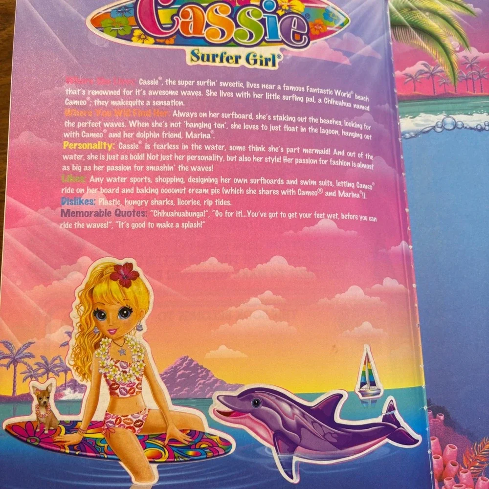 Lisa Frank Giant Sticker Activity Book 500+ Stickers‎ Bendon 2012 *see photos
